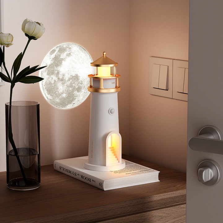 Lumenix™ Projekční lampa bluetooth s měsíčním majákem