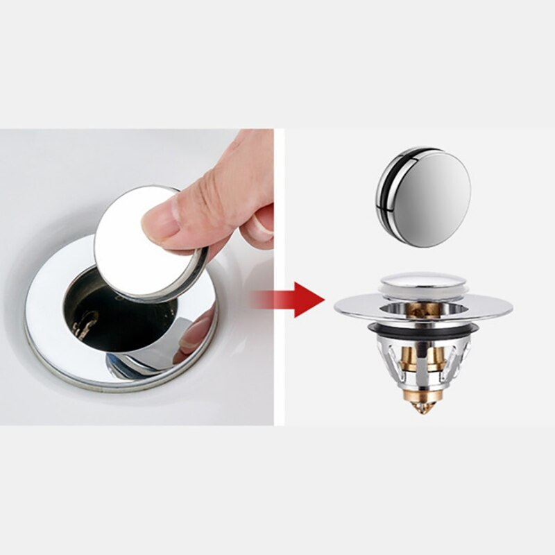 TapCleanFilter™ Nerezový vypouštěcí filtr Tlačítko