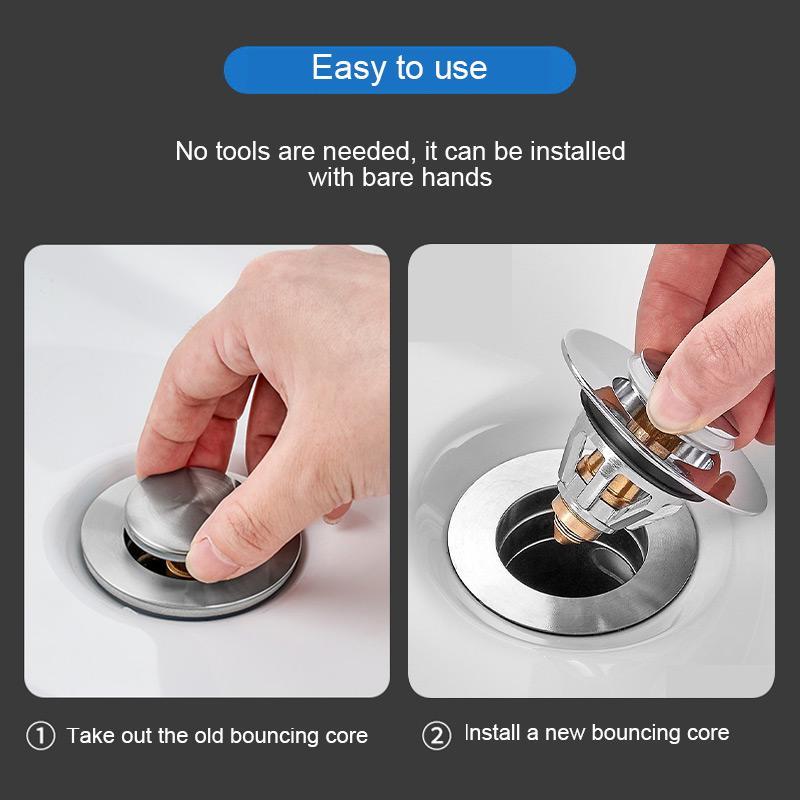 TapCleanFilter™ Nerezový vypouštěcí filtr Tlačítko