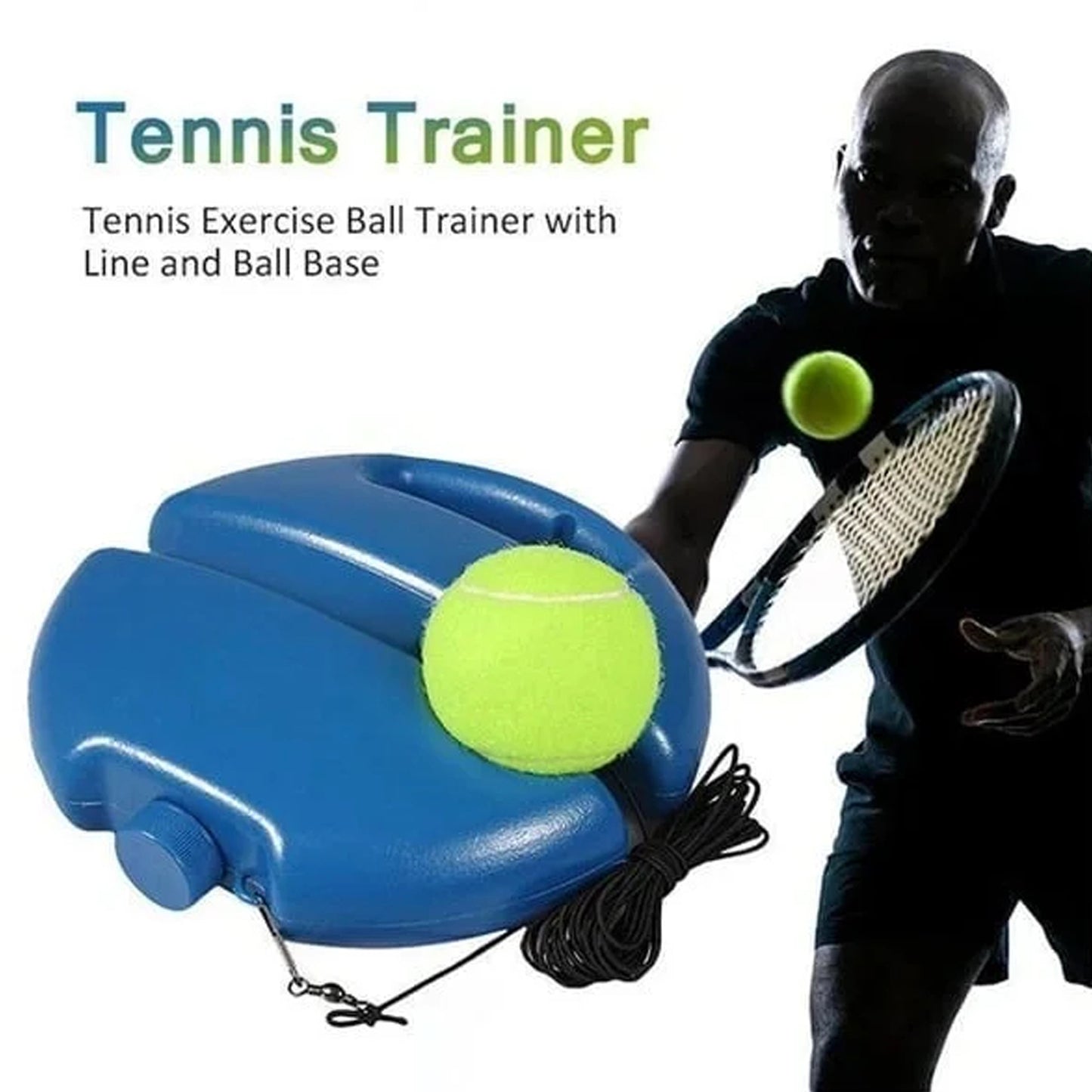 TennisPro™ Sada tenisového tréninkového vybavení s odrazovým míčkem