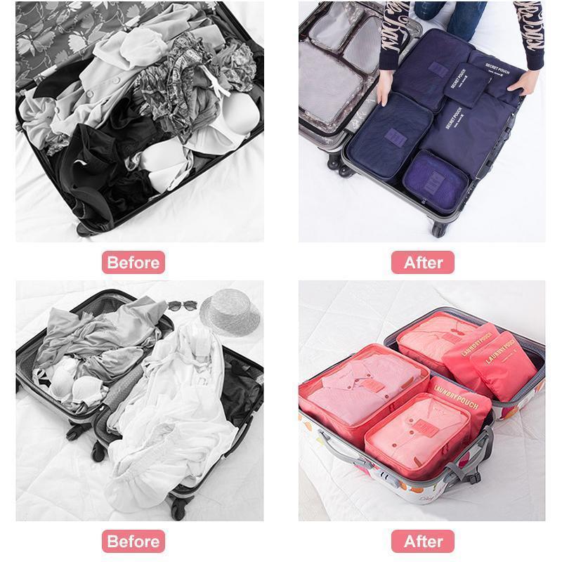 Tidy Kit™️ Sada organizérů na balení zavazadel (6 ks)
