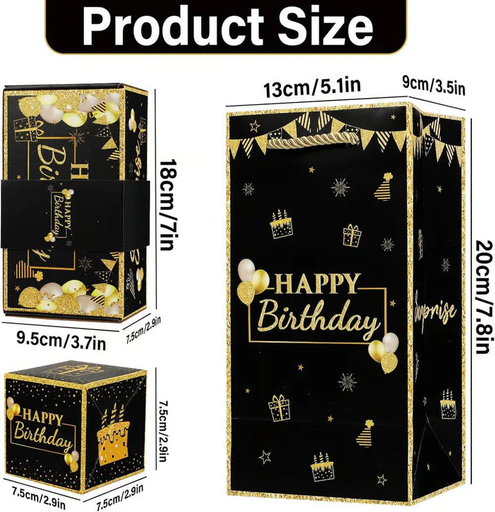 TreasureFold™ Skládací dárková krabička s tajnými přihrádkami