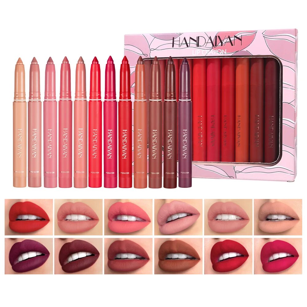 Urban Lip™ Sada matných lesků na rty 12 kusů