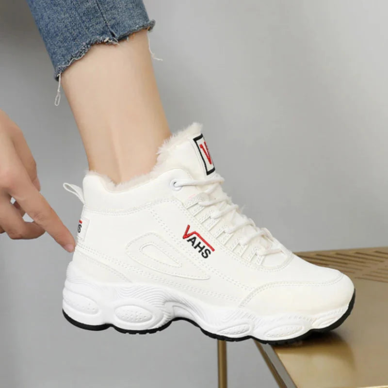 VAHS Fashion™ Zimní módní vycházkové fleecové tenisky