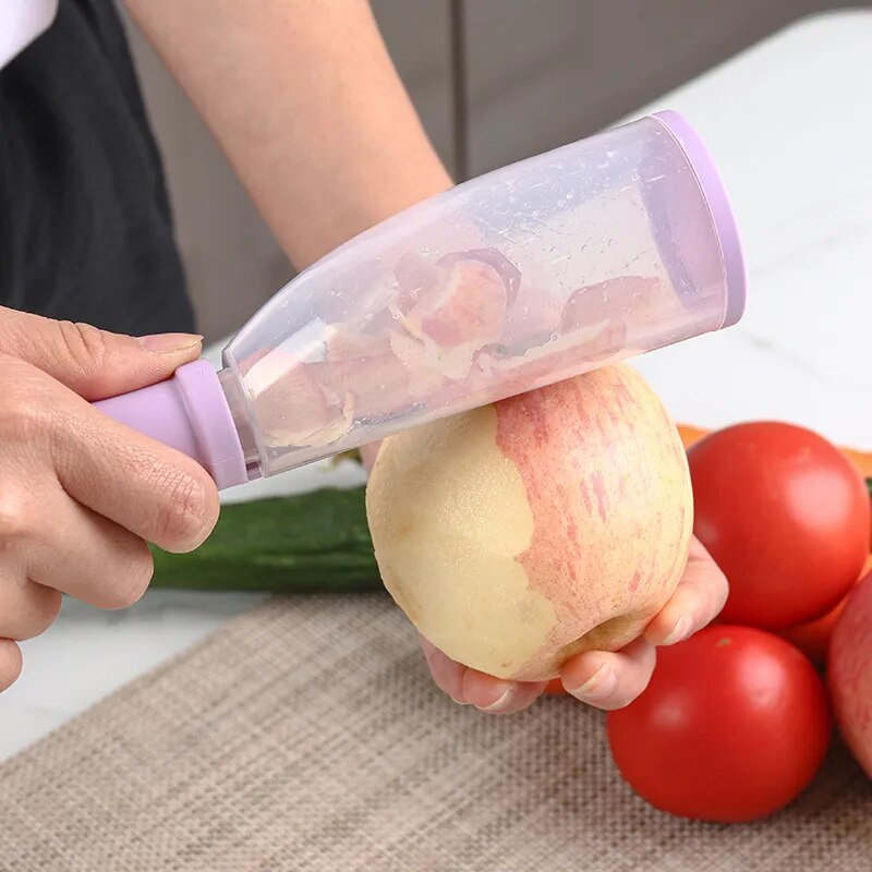 Veggie Pro™ Kuchyňská škrabka z nerezové oceli s úložným boxem