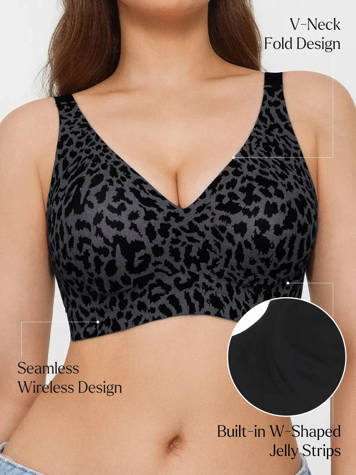 Velourette™ Bezešvá bralette podprsenka