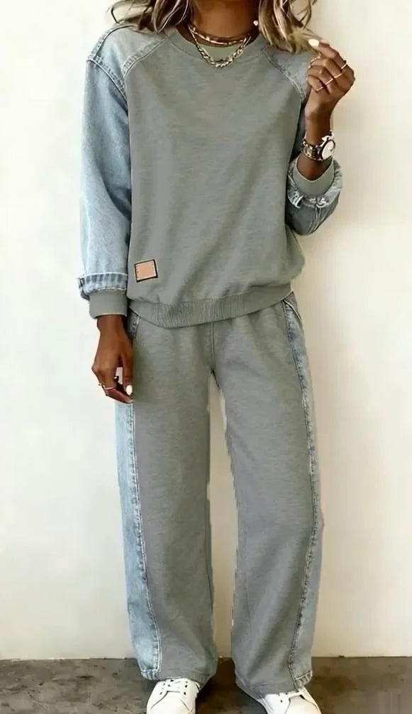 Vera Calafiore™ Dámská módní souprava s patchwork designem