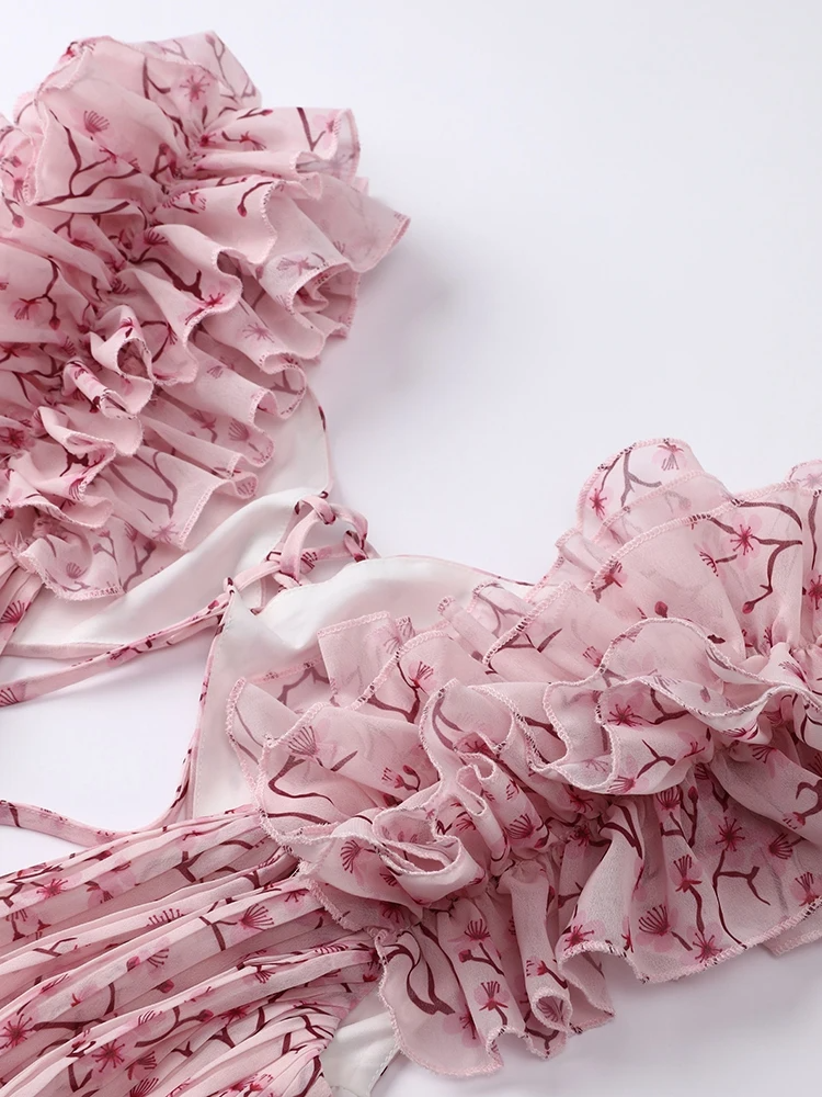 Victricia Quatrua™️ Vzdušné květinové šaty s rozparkem