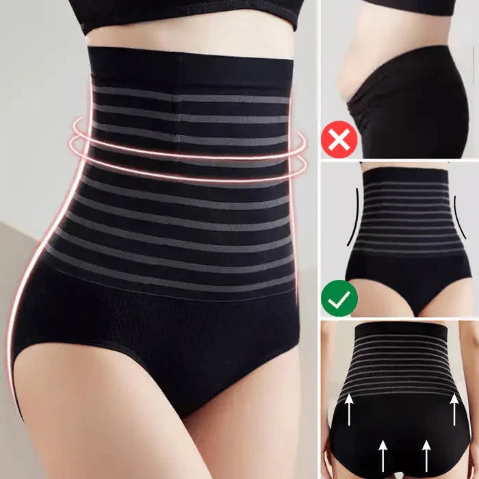 Waistline Pro™️ Ploché břišní kalhotky s vysokým pasem
