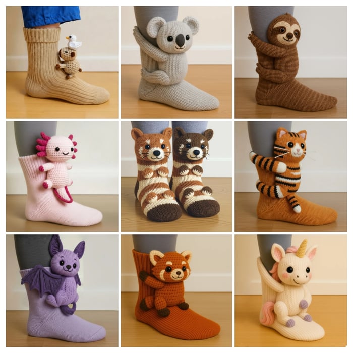 WarmPaws™ Zvířecí ponožky s roztomilým designem