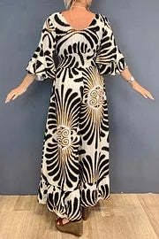 Wilda™️ Vintage květinový overal s volánkovými rukávy