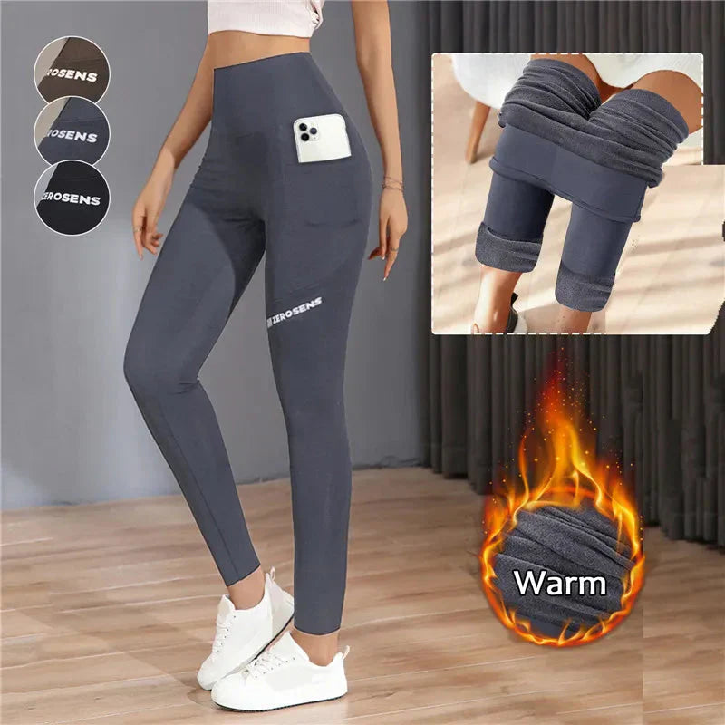 WinterFit™ Teplé pohodlné strečové legíny