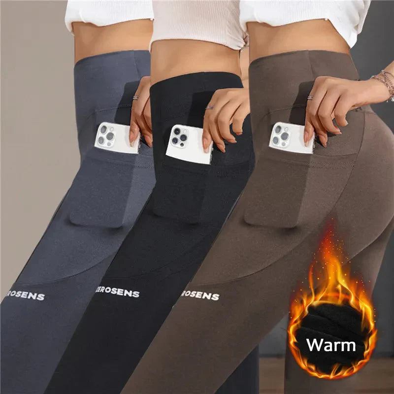 WinterFit™ Teplé pohodlné strečové legíny