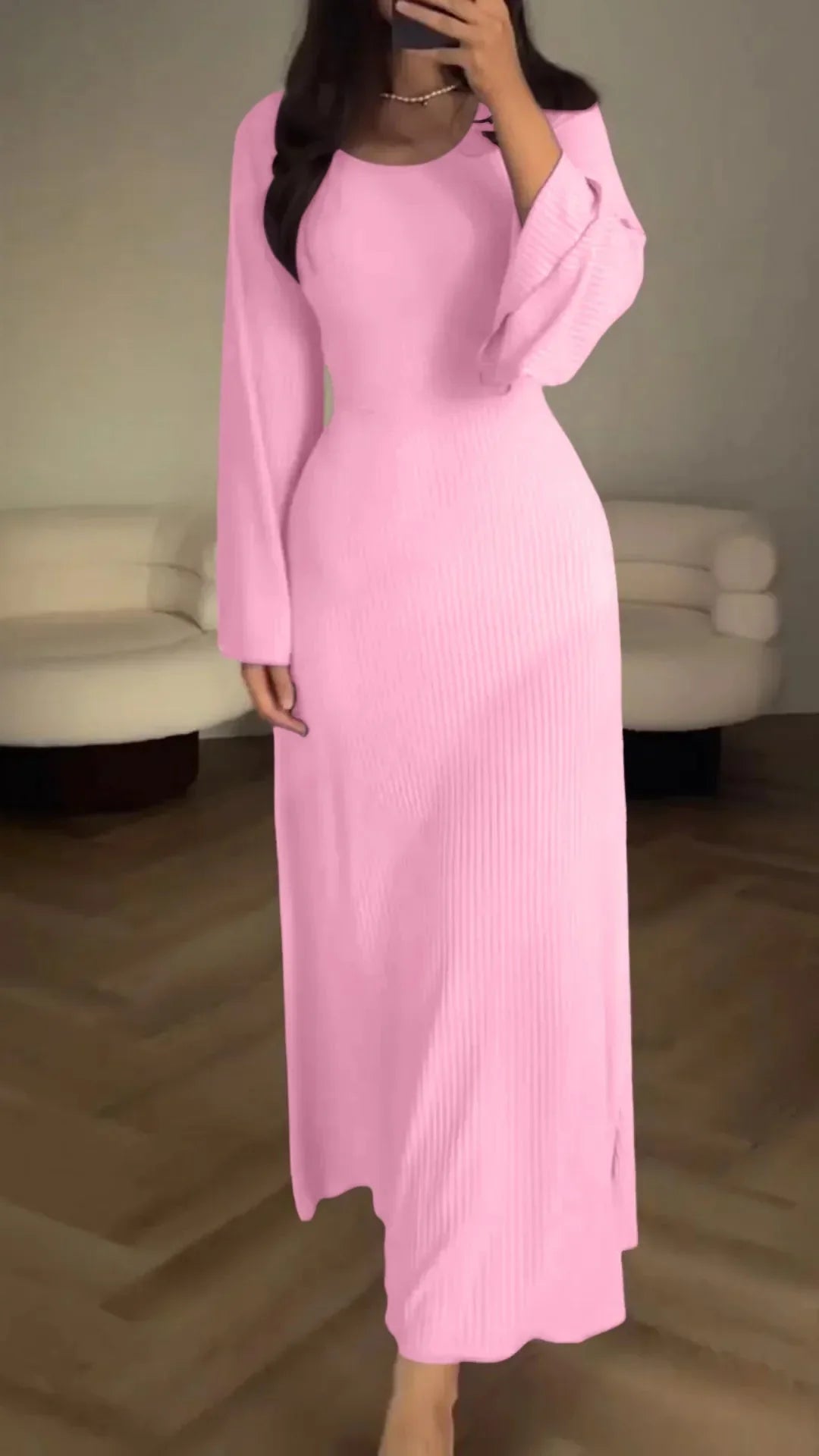 Xènia™ Ležérní a elegantní dlouhé pletené šaty
