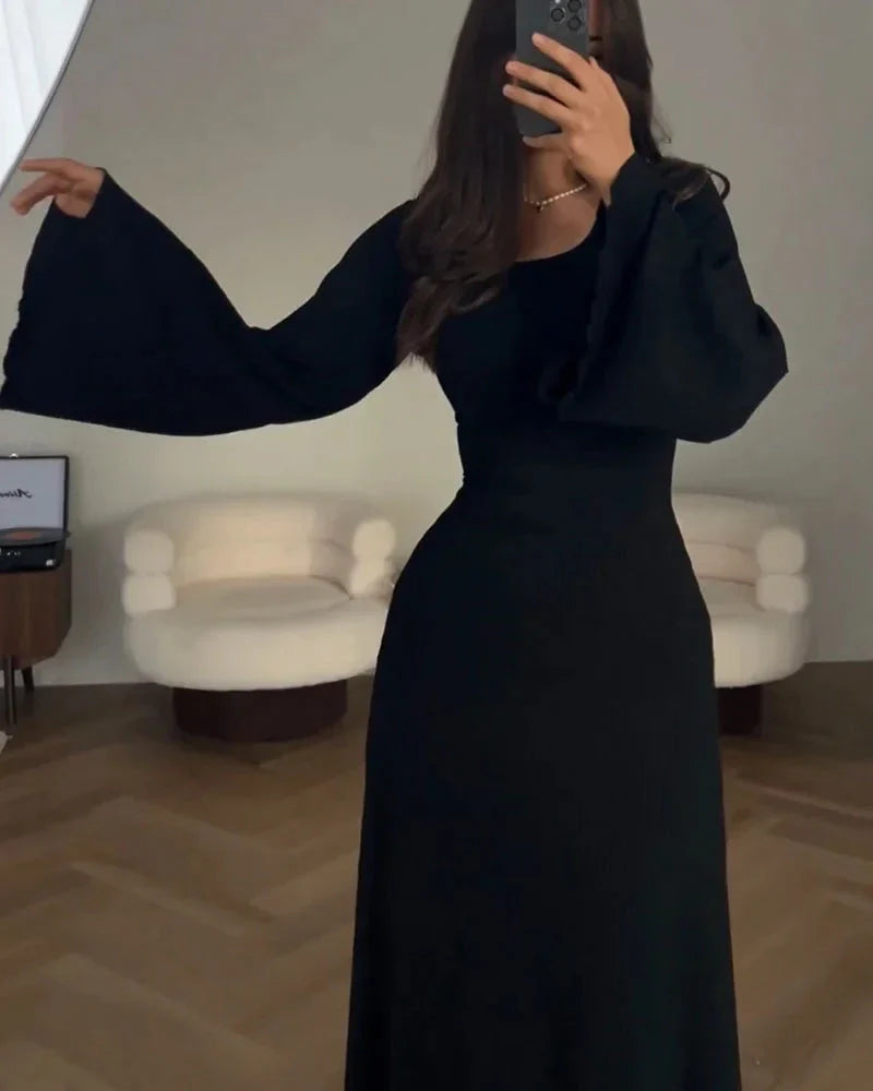 Xènia™ Ležérní a elegantní dlouhé pletené šaty