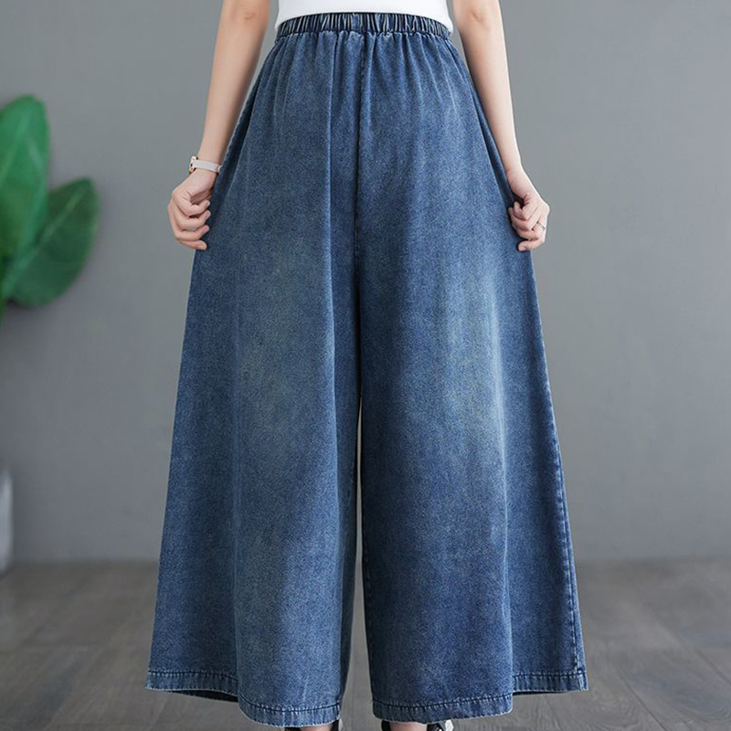 Zarina Zollo™ Vintage džíny s širokými nohavicemi
