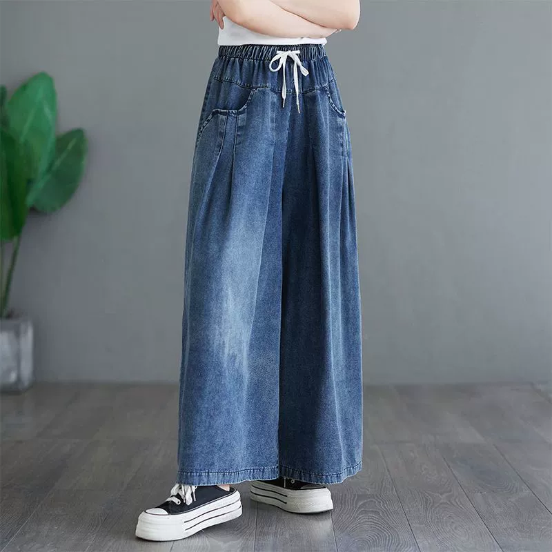 Zarina Zollo™ Vintage džíny s širokými nohavicemi
