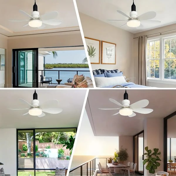 ZephyrAir™ Přenosný stropní ventilátor a světlo 2 v 1