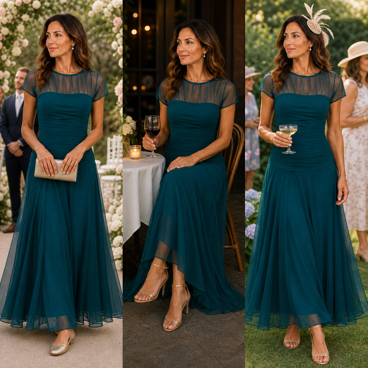 Camilla Della Valle™ Elegantní splývavé šaty pro zvláštní příležitosti