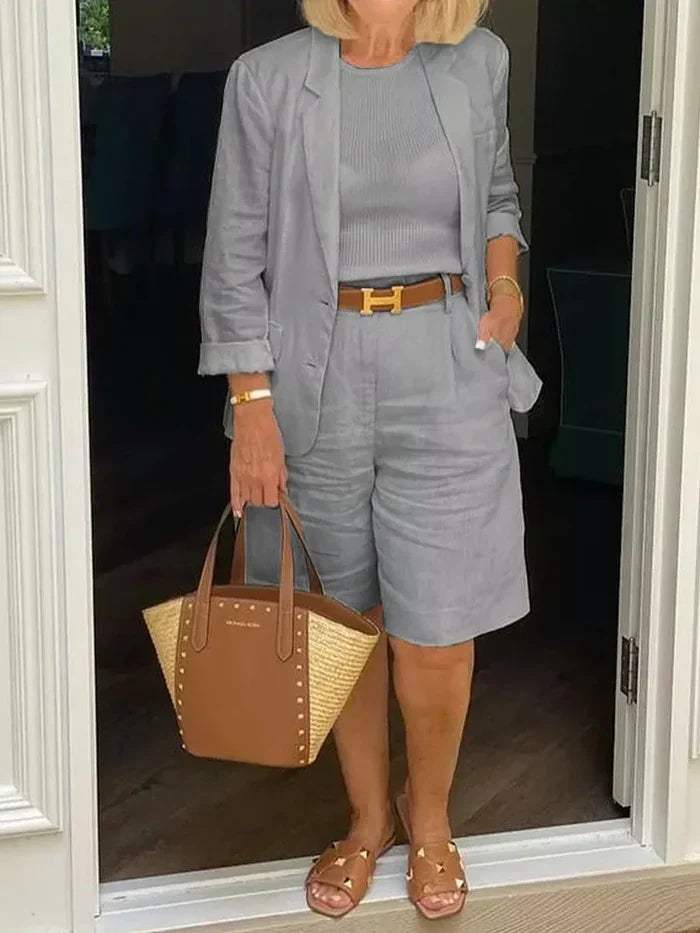 Donata Tarallo™ Prodyšný set šortek a blazeru