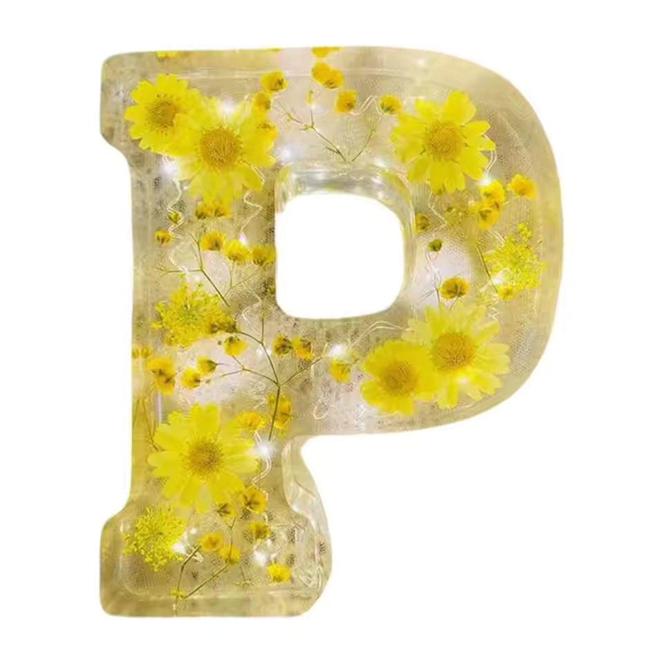FloraLume™ Květinová pryskyřicová lampička