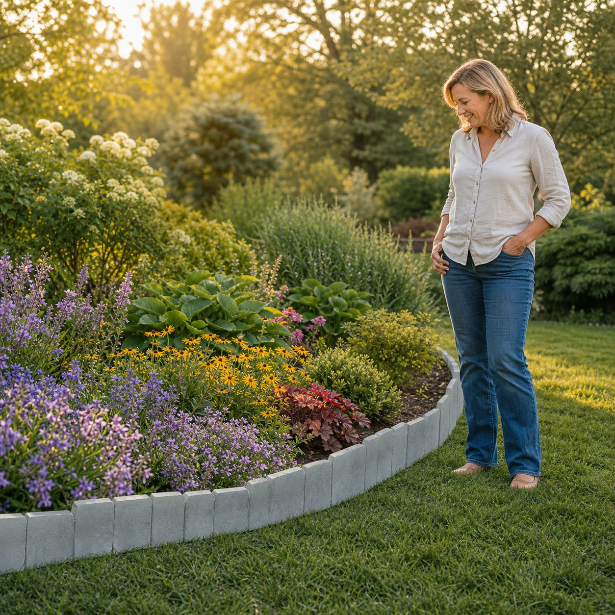 StoneHaven™ Elegantní zahradní plot s vzhledem kamene