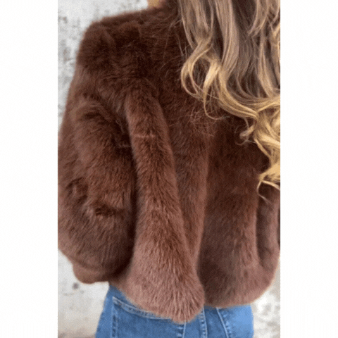 Adalgisa Paonessa™ Volnočasová bunda s kožešinou