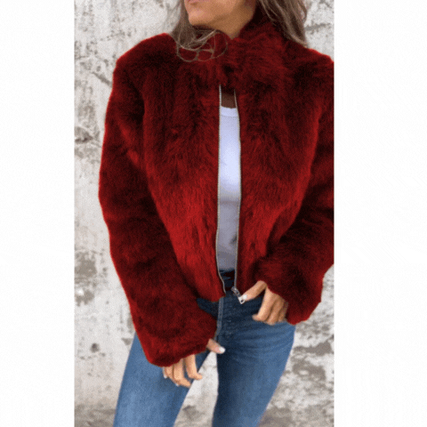 Adalgisa Paonessa™ Volnočasová bunda s kožešinou