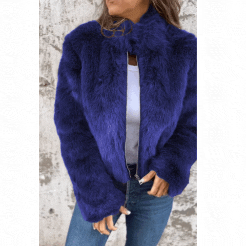 Adalgisa Paonessa™ Volnočasová bunda s kožešinou