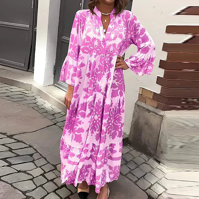 Alice Lemmo™ Maxi boho šaty s potiskem