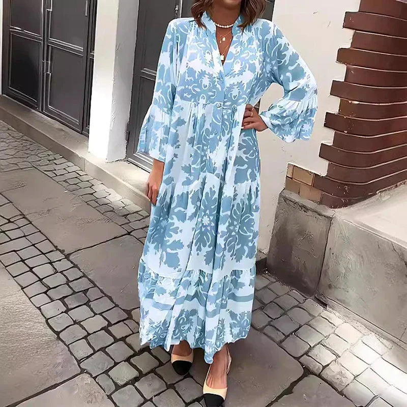 Alice Lemmo™ Maxi boho šaty s potiskem
