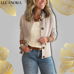 Alina Covelli™ Ležérní svetrs límcem