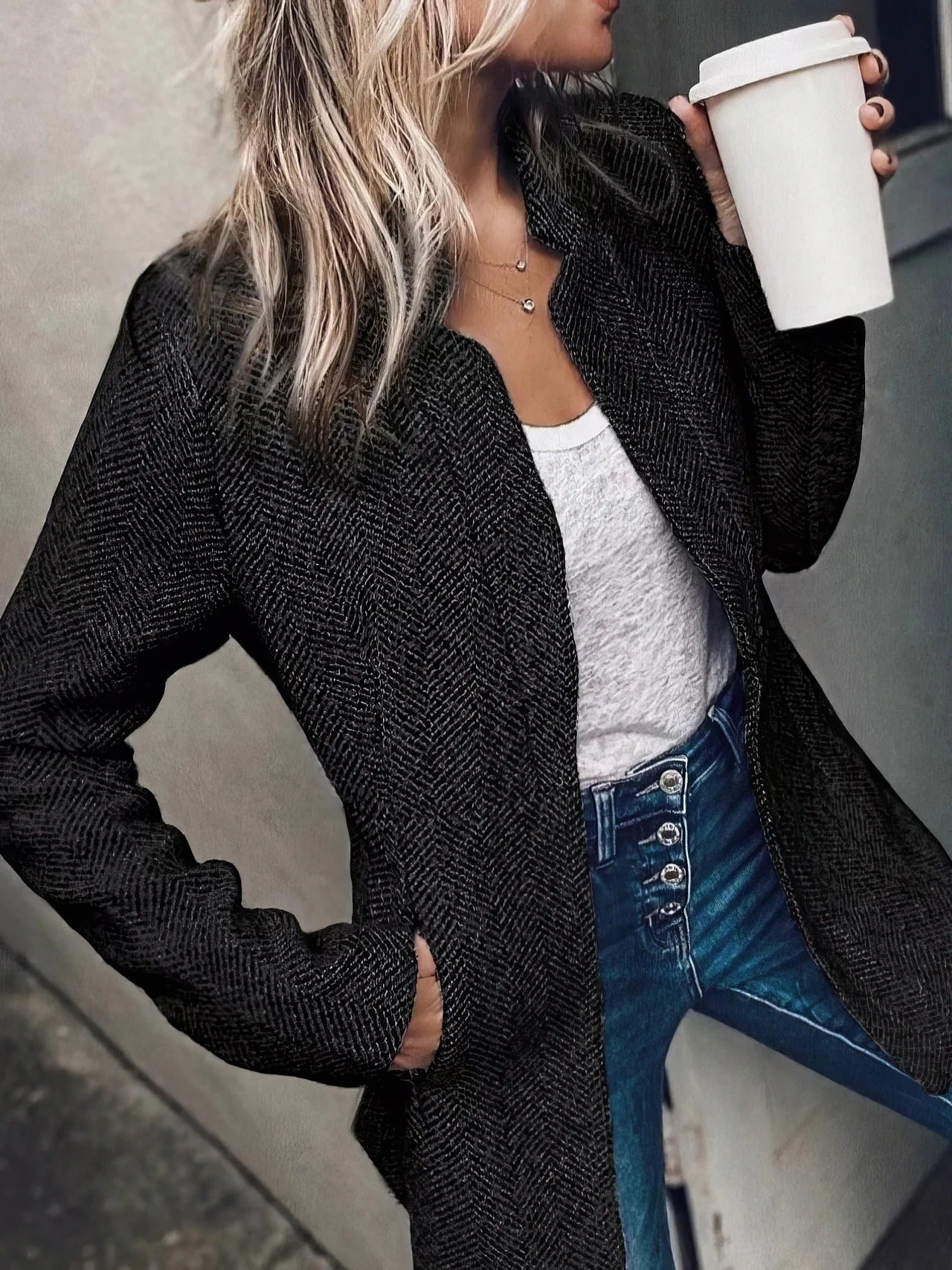 Ambra Ruggero™ Elegantní sako s kapsami