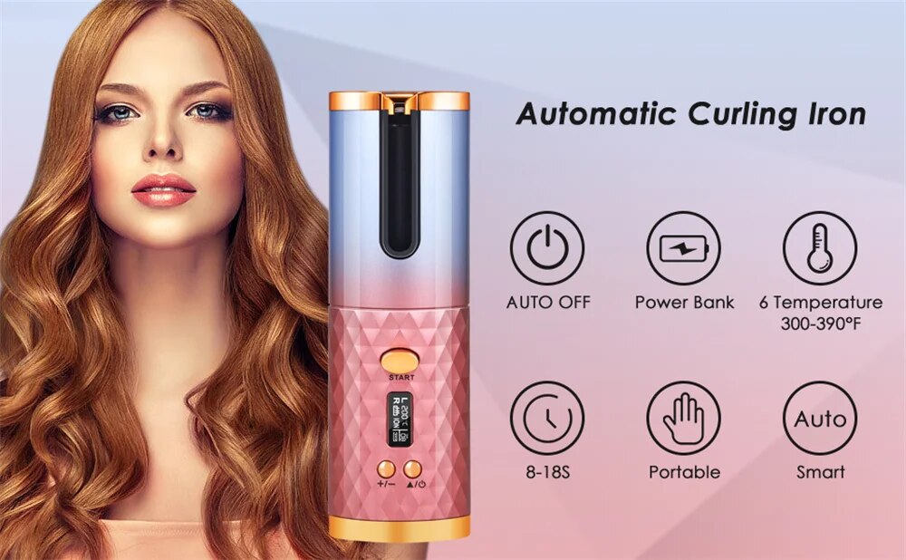 AutoWave™️ Automatická rotační kulma na vlasy