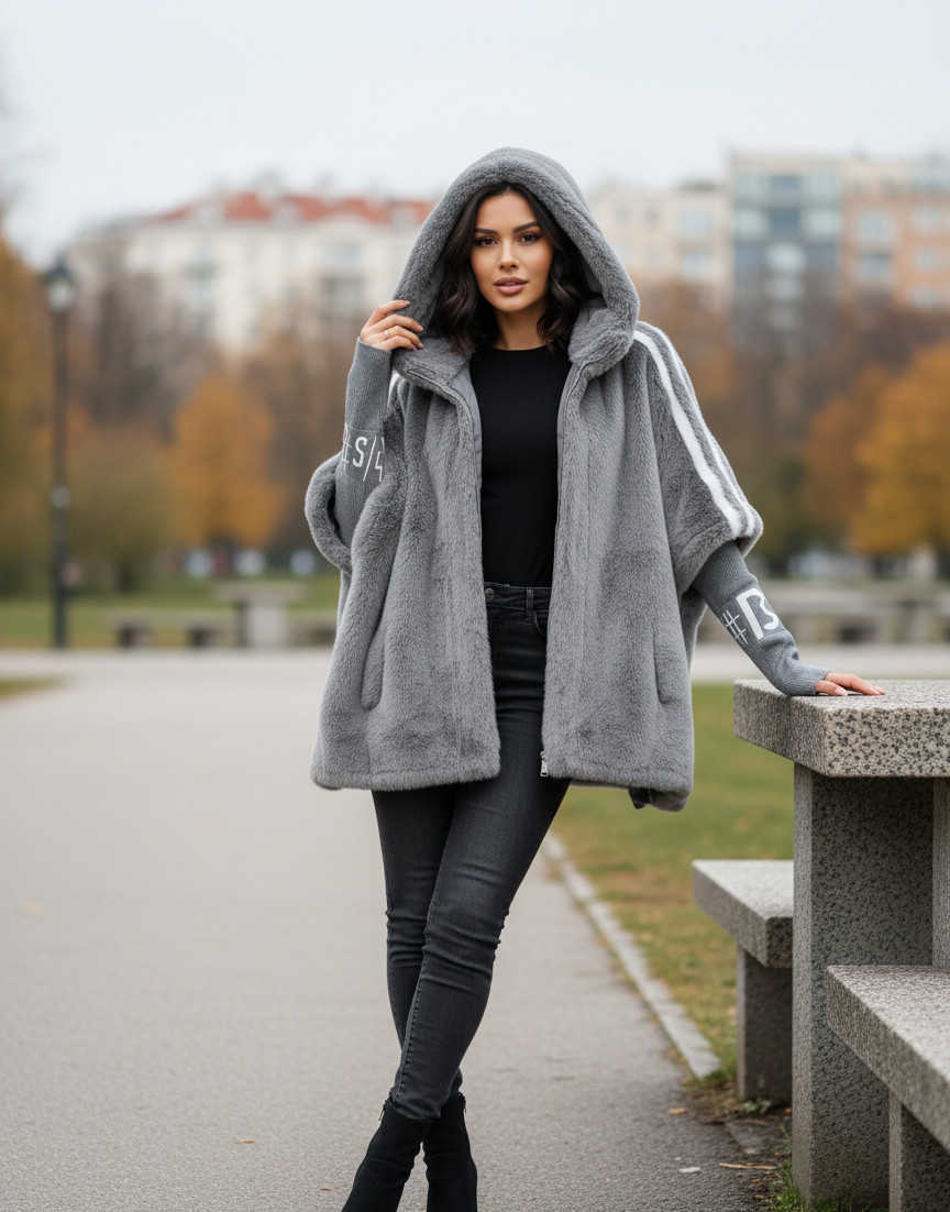 Ave Toti™ Luxusní bunda s kapucí