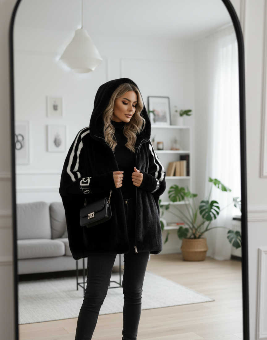 Ave Toti™ Luxusní bunda s kapucí