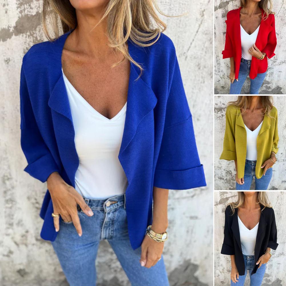 Aza Galati™ Ležérní kardigan z imitace semiše