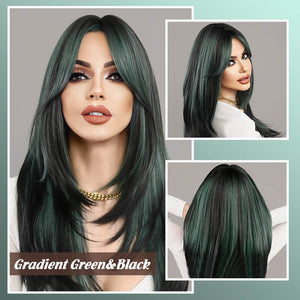 Zelený a černý gradient