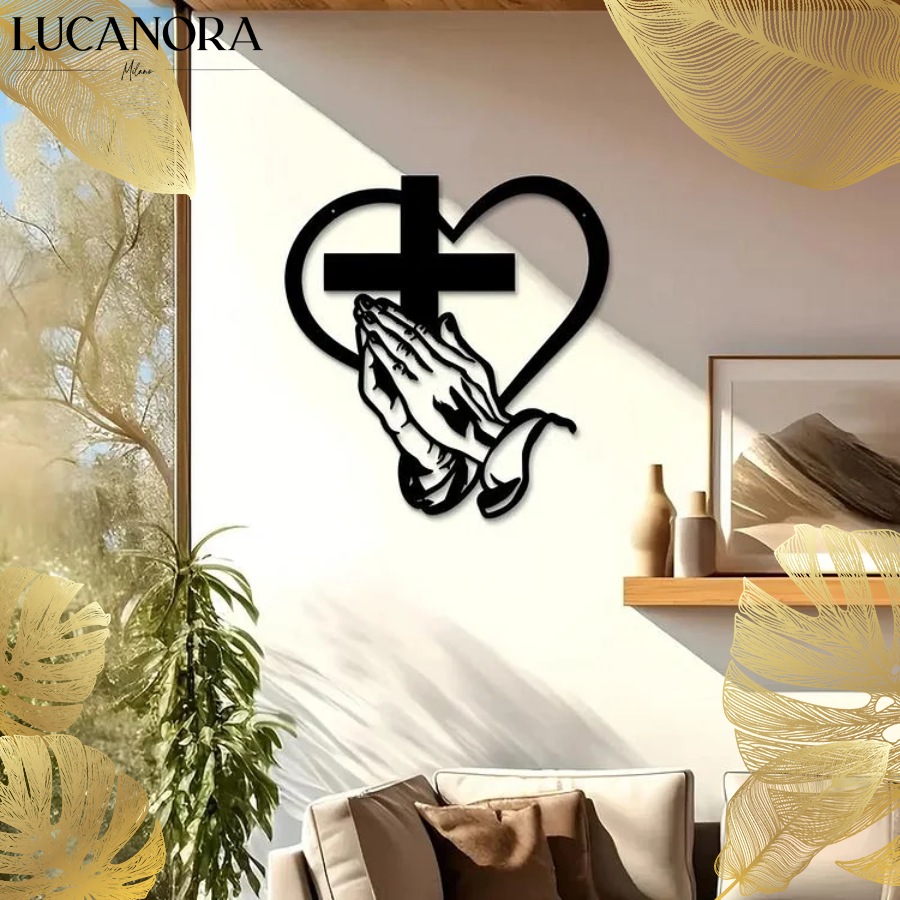 BlessHeart™ Elegantní kovová nástěnná dekorace