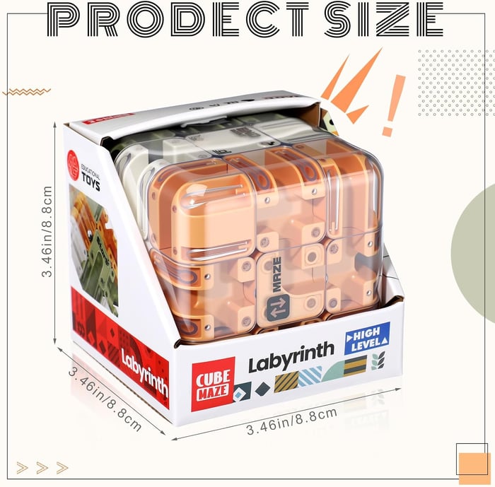 Brainora™ Zábavná 3D kostka s labyrintem