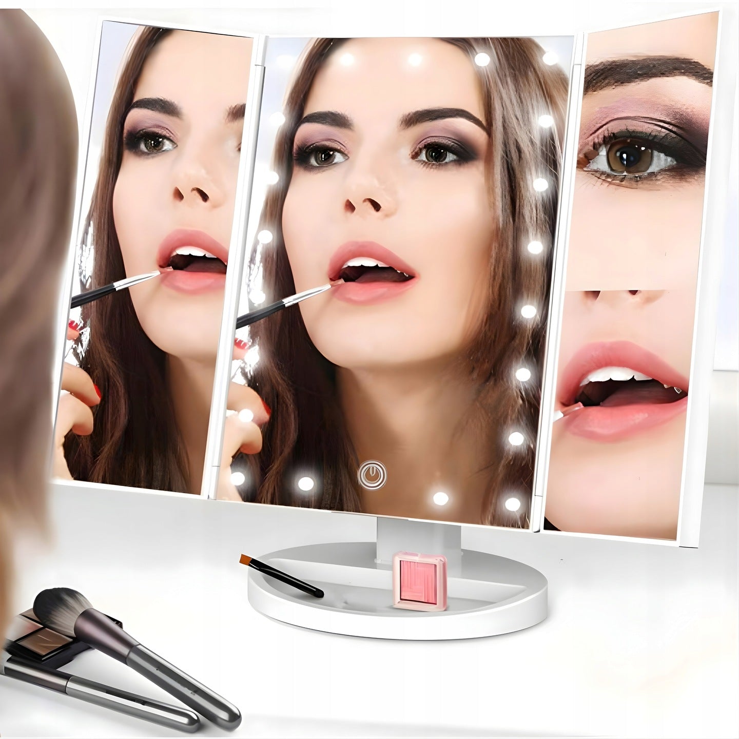 BrightView™ Stolní kosmetické zrcátko s LED osvětlením