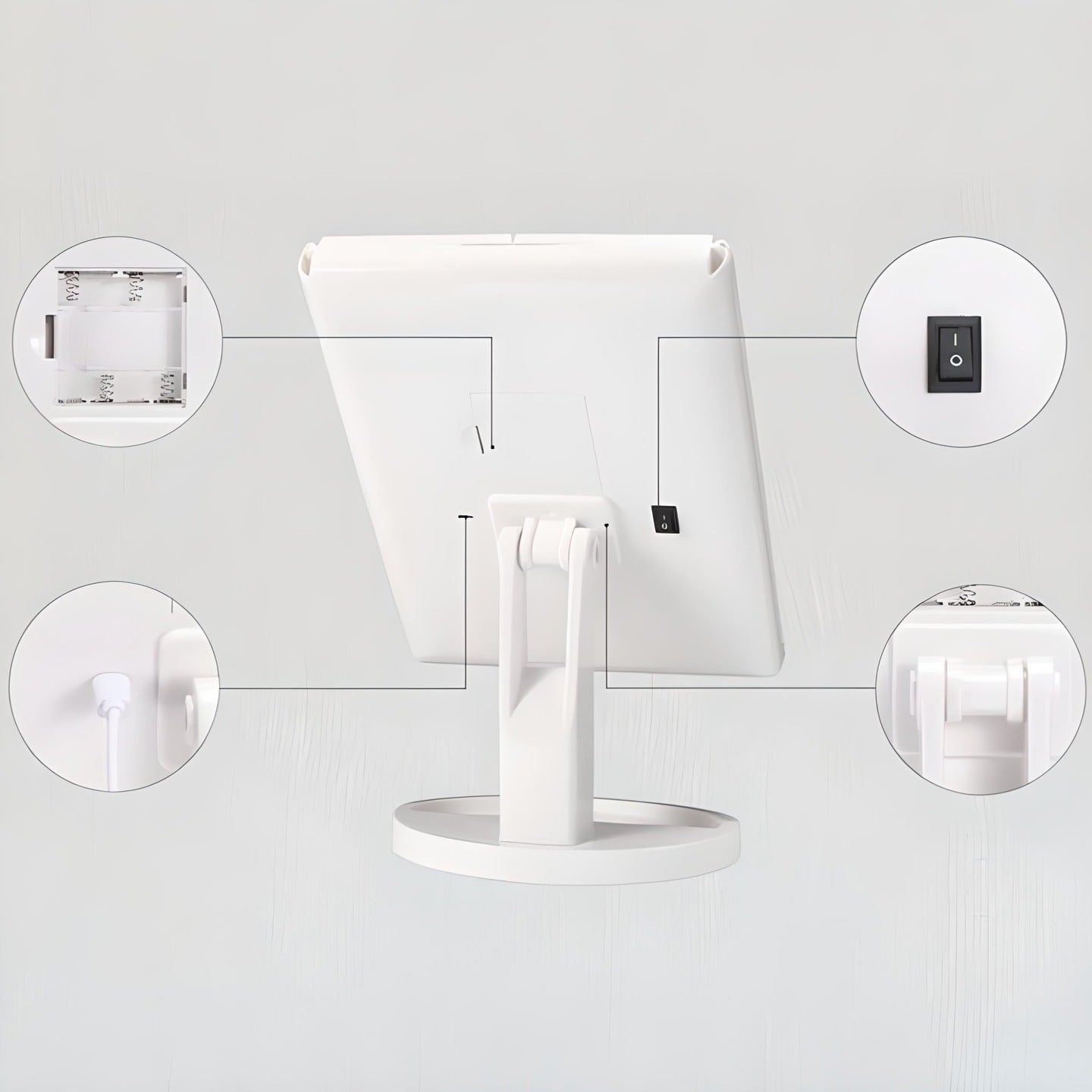 BrightView™ Stolní kosmetické zrcátko s LED osvětlením