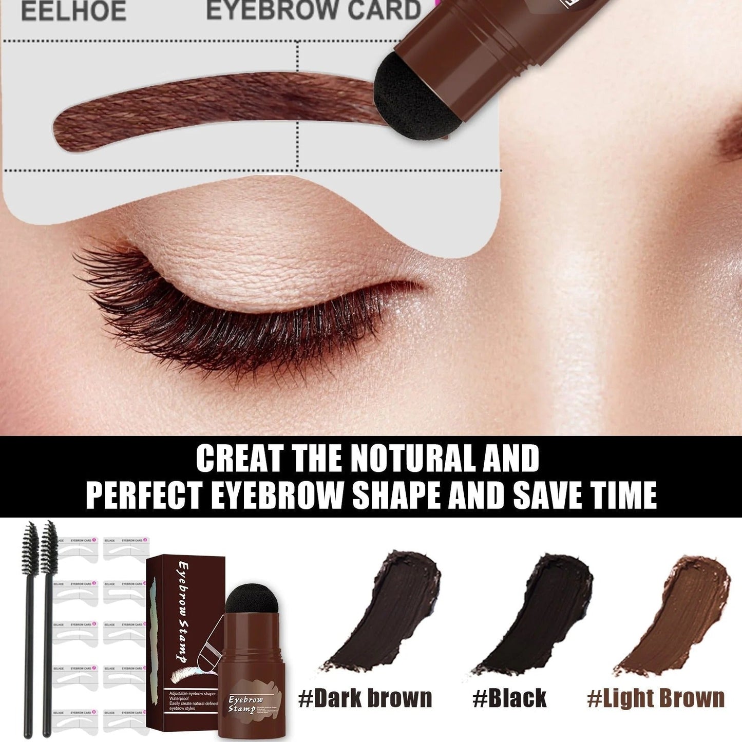 BrowStamp™ sada šablon a razítek pro precizní obočí