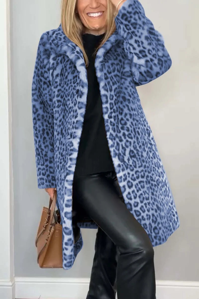 Camelia Ezzo™ Stylová bunda s leopardím vzorem
