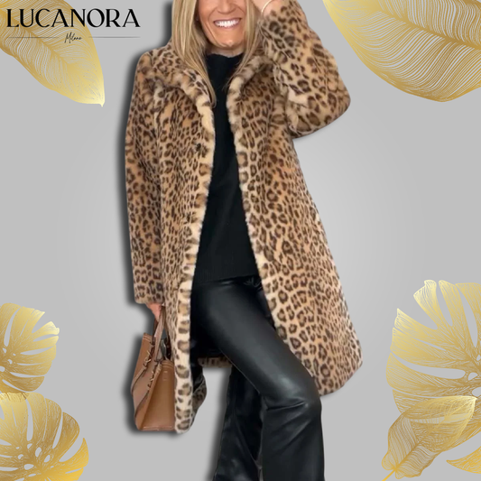 Camelia Ezzo™ Stylová bunda s leopardím vzorem