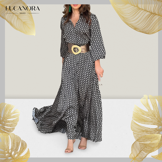 Carlotta™ Elegantní retro dlouhé šaty