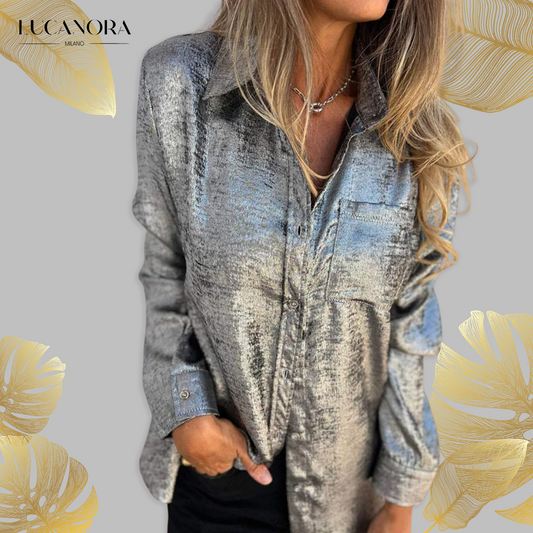 Clarisa™ Módní elegantní košile s límečkem