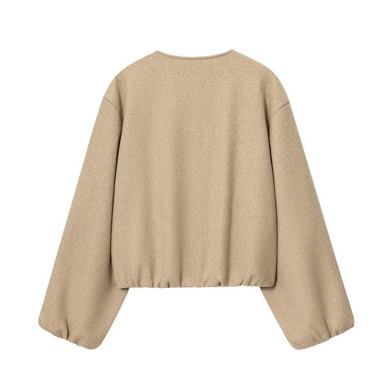 Cloe Ingrao™ Dámská krátká bunda na zip v ležérním stylu