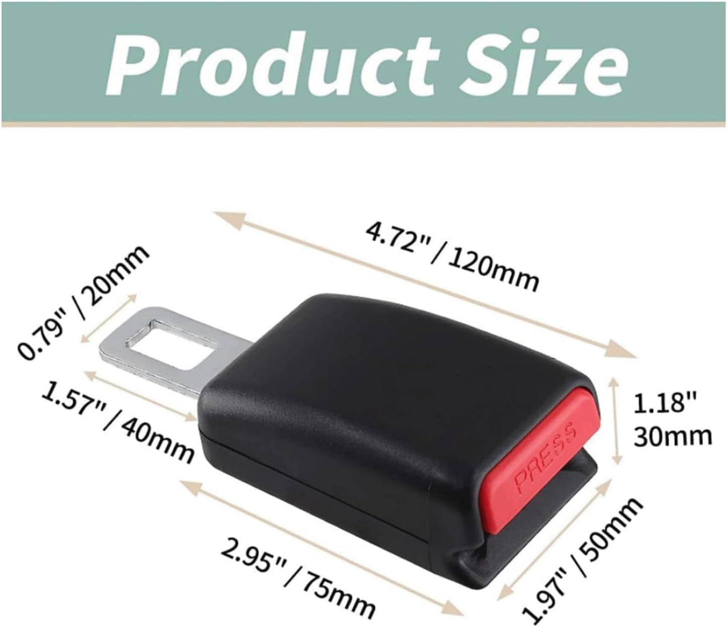 ComfortFit™ Prodlužovací přezky do bezpečnostního pásu v autě