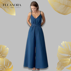 Cora Loy™ Elegantní overal se širokými nohavicemi
